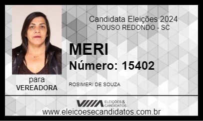 Candidato MERI 2024 - POUSO REDONDO - Eleições