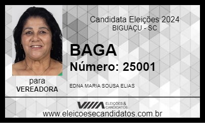 Candidato BAGA 2024 - BIGUAÇU - Eleições