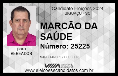 Candidato MARCÃO DO POVO 2024 - BIGUAÇU - Eleições