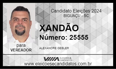 Candidato XANDÃO 2024 - BIGUAÇU - Eleições