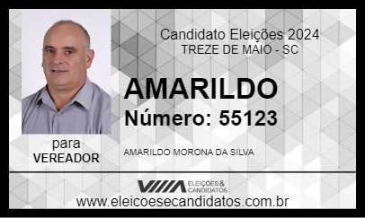 Candidato AMARILDO 2024 - TREZE DE MAIO - Eleições