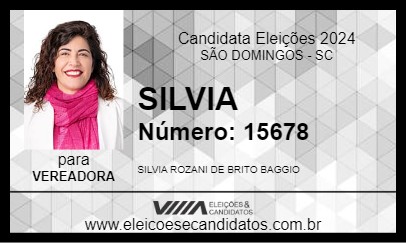 Candidato SILVIA 2024 - SÃO DOMINGOS - Eleições