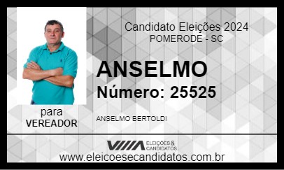 Candidato ANSELMO 2024 - POMERODE - Eleições