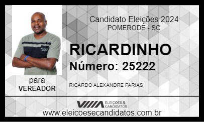 Candidato RICARDINHO 2024 - POMERODE - Eleições