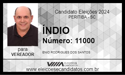 Candidato ÍNDIO 2024 - PERITIBA - Eleições