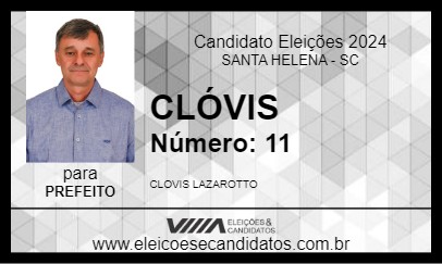 Candidato CLÓVIS 2024 - SANTA HELENA - Eleições