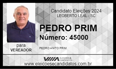 Candidato PEDRO PRIM 2024 - LEOBERTO LEAL - Eleições