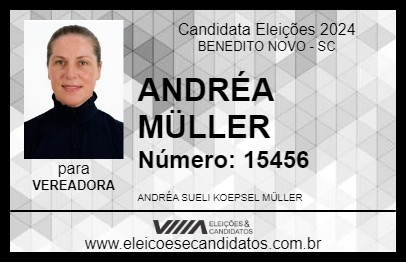 Candidato ANDRÉA  MÜLLER 2024 - BENEDITO NOVO - Eleições