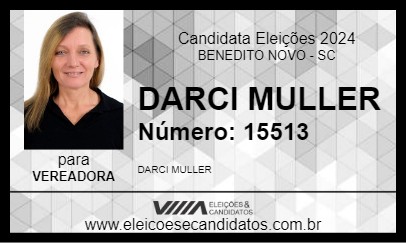 Candidato DARCI MULLER 2024 - BENEDITO NOVO - Eleições