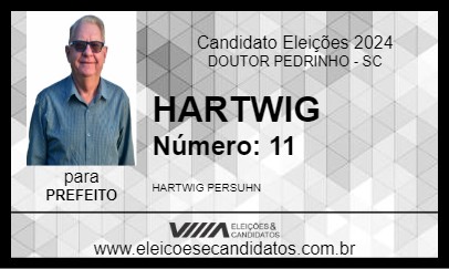 Candidato HARTWIG 2024 - DOUTOR PEDRINHO - Eleições