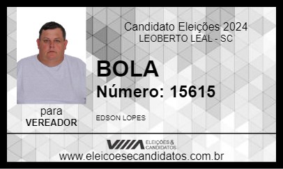 Candidato BOLA 2024 - LEOBERTO LEAL - Eleições