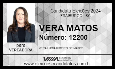 Candidato VERA MATOS 2024 - FRAIBURGO - Eleições