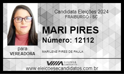 Candidato MARI PIRES 2024 - FRAIBURGO - Eleições