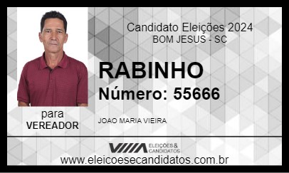 Candidato RABINHO 2024 - BOM JESUS - Eleições