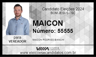 Candidato MAICON 2024 - BOM JESUS - Eleições