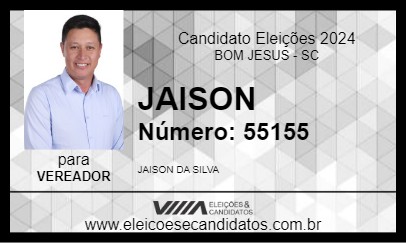 Candidato JAISON 2024 - BOM JESUS - Eleições