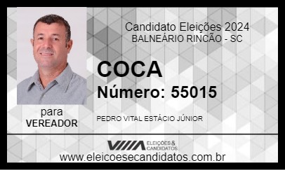 Candidato COCA 2024 - BALNEÁRIO RINCÃO - Eleições