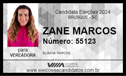 Candidato ZANE MARCOS 2024 - BRUSQUE - Eleições