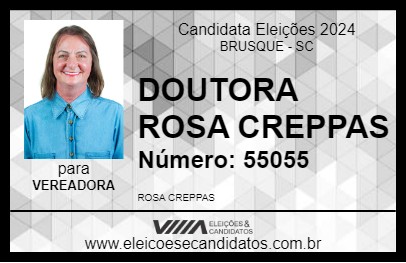 Candidato DOUTORA ROSA CREPPAS 2024 - BRUSQUE - Eleições