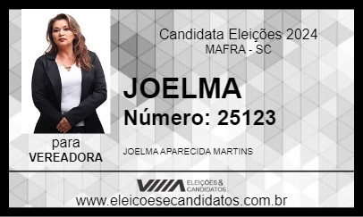 Candidato JOELMA 2024 - MAFRA - Eleições