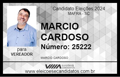 Candidato MARCIO CARDOSO 2024 - MAFRA - Eleições