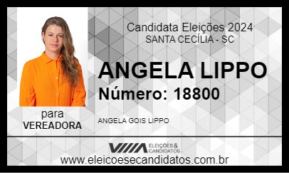 Candidato ANGELA LIPPO 2024 - SANTA CECÍLIA - Eleições