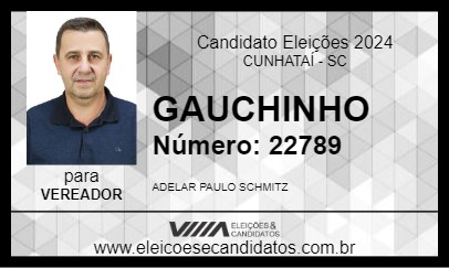 Candidato GAUCHINHO 2024 - CUNHATAÍ - Eleições