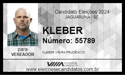 Candidato KLEBER 2024 - JAGUARUNA - Eleições