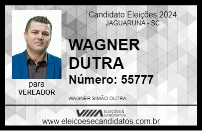 Candidato WAGNER DUTRA 2024 - JAGUARUNA - Eleições