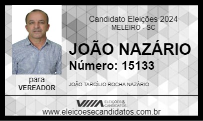 Candidato JOÃO NAZÁRIO 2024 - MELEIRO - Eleições