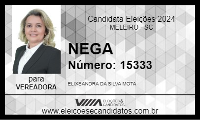 Candidato NEGA 2024 - MELEIRO - Eleições