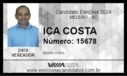 Candidato ICA COSTA 2024 - MELEIRO - Eleições