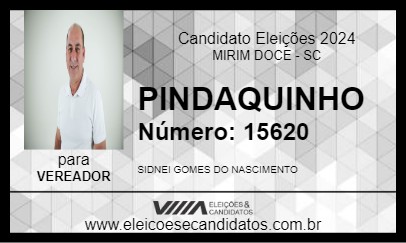 Candidato PINDAQUINHO 2024 - MIRIM DOCE - Eleições