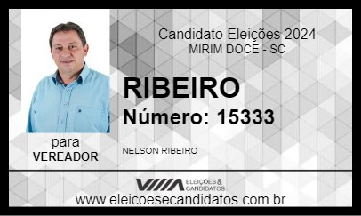 Candidato RIBEIRO 2024 - MIRIM DOCE - Eleições