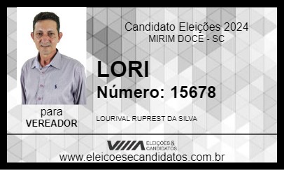 Candidato LORI 2024 - MIRIM DOCE - Eleições