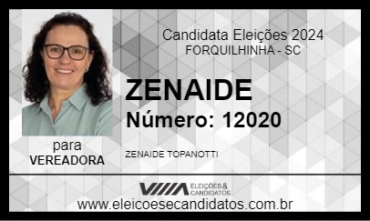 Candidato ZENAIDE 2024 - FORQUILHINHA - Eleições