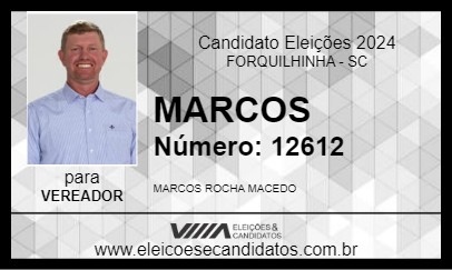 Candidato MARCOS 2024 - FORQUILHINHA - Eleições