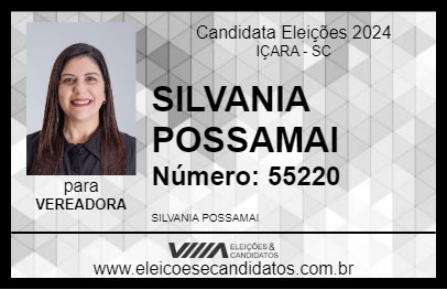 Candidato SILVANIA POSSAMAI 2024 - IÇARA - Eleições