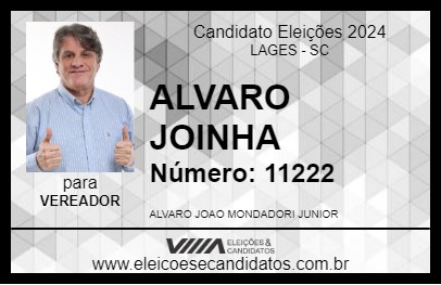 Candidato ALVARO JOINHA 2024 - LAGES - Eleições