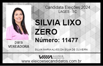 Candidato SILVIA LIXO ZERO 2024 - LAGES - Eleições