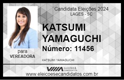 Candidato KATSUMI YAMAGUCHI 2024 - LAGES - Eleições