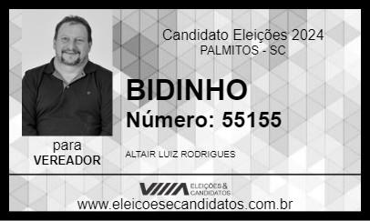 Candidato BIDINHO 2024 - PALMITOS - Eleições