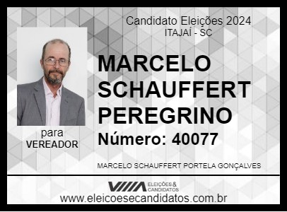 Candidato MARCELO SCHAUFFERT PEREGRINO  2024 - ITAJAÍ - Eleições