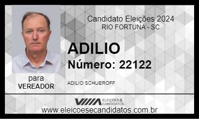 Candidato ADILIO 2024 - RIO FORTUNA - Eleições