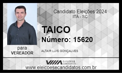 Candidato TAICO 2024 - ITÁ - Eleições