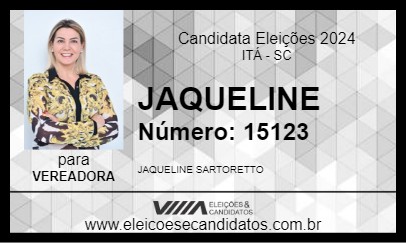 Candidato JAQUELINE 2024 - ITÁ - Eleições