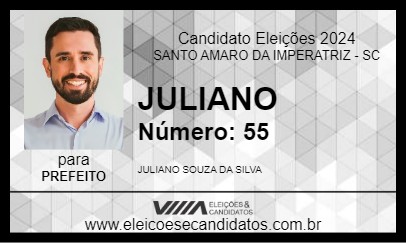 Candidato JULIANO 2024 - SANTO AMARO DA IMPERATRIZ - Eleições