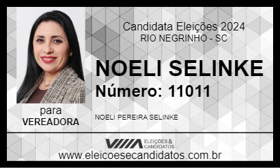 Candidato NOELI SELINKE 2024 - RIO NEGRINHO - Eleições