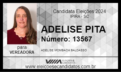 Candidato ADELISE PITA 2024 - IPIRA - Eleições