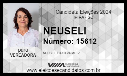 Candidato NEUSELI 2024 - IPIRA - Eleições